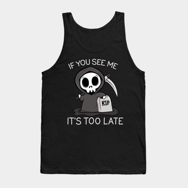 Grim Reaper Tank Top by valentinahramov